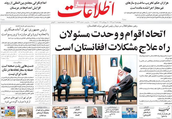 A look at Iranian newspaper front pages on Jan 6