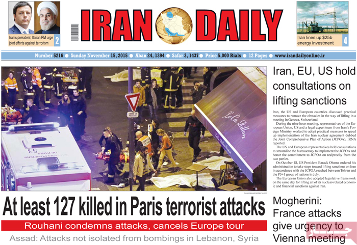 Coverage of Paris terror attacks in the Iranian press 25 Coverage of Paris terror attacks in the Iranian press