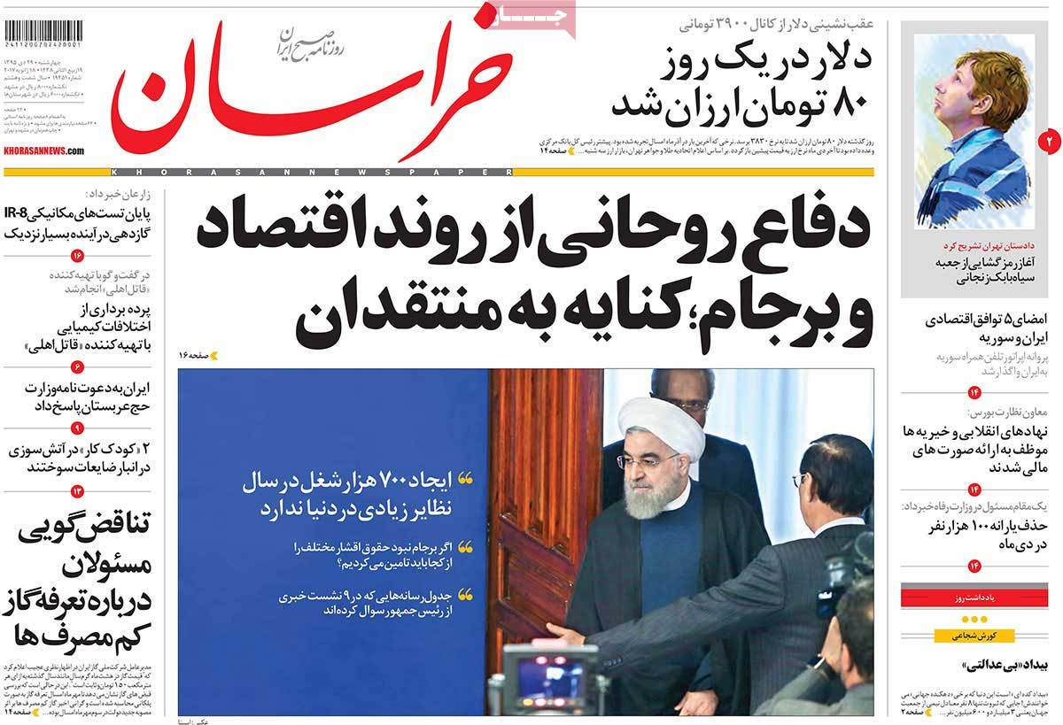 A Look at Iranian Newspaper Front Pages on January 18