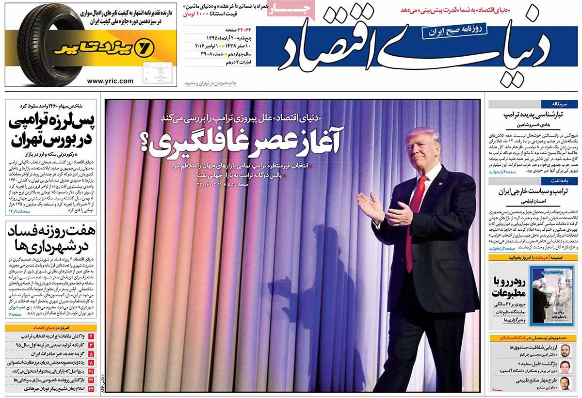 Iranian Newspapers Cover Trump’s Victory in over 150 Headlines