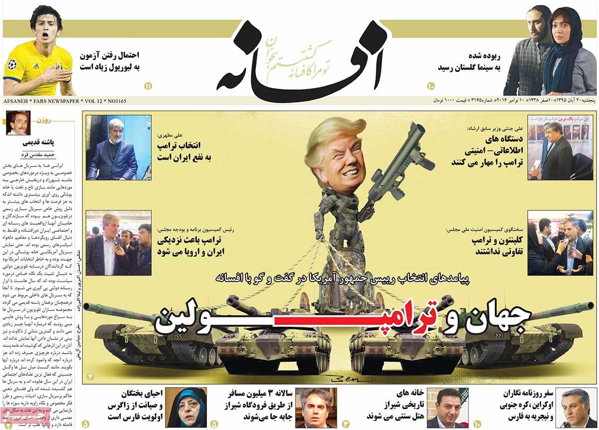 Iranian Newspapers Cover Trump’s Victory in over 150 Headlines