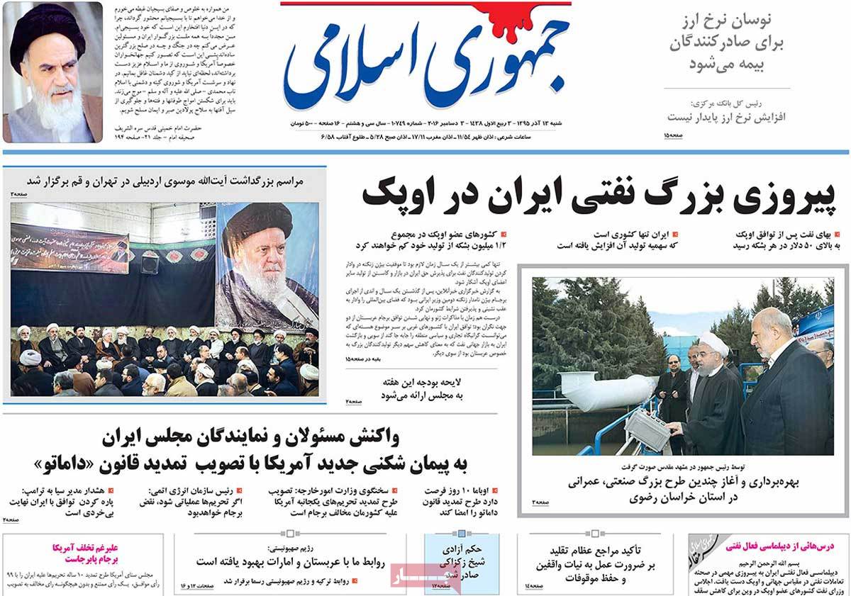 How Iranian Newspapers Covered US Senate’s Extension of Anti-Iran Sanctions