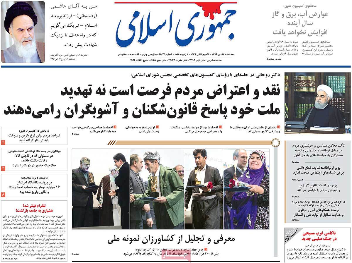 Iran Protests Still Making Headlines on January 2