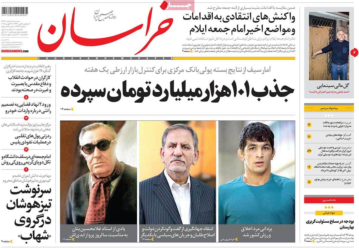 A Look at Iranian Newspaper Front Pages on February 27