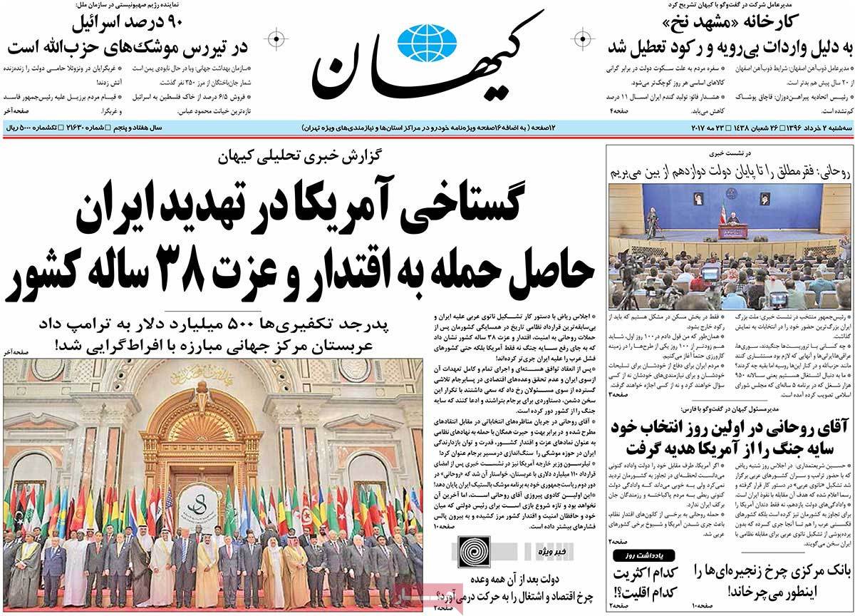 A Look at Iranian Newspaper Front Pages on May 23 15 A Look at Iranian Newspaper Front Pages on May 23