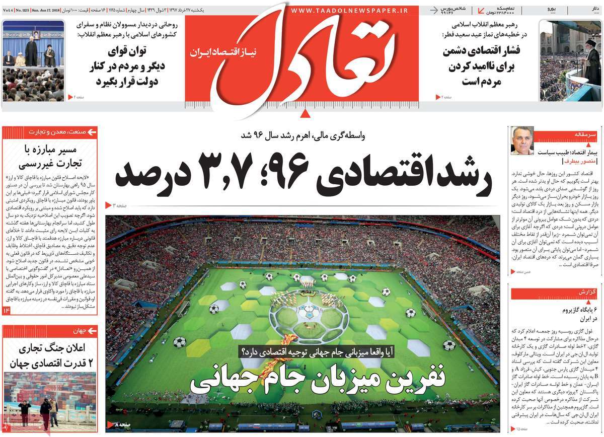 A Look at Iranian Newspaper Front Pages on June 17