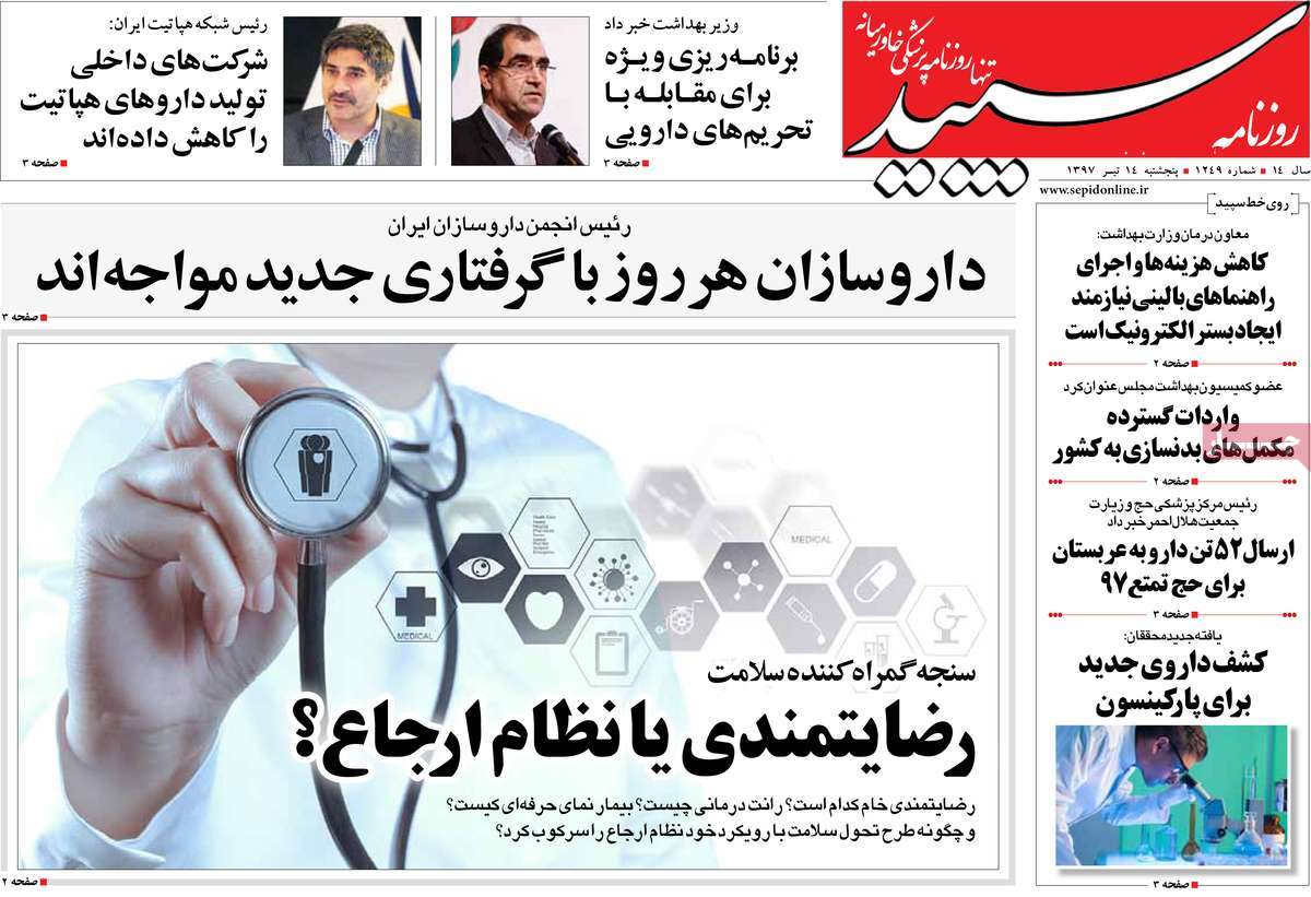 A Look at Iranian Newspaper Front Pages on July 5